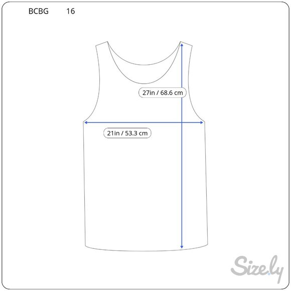 BCBG Swim Tankini Top Blue Pink Womens Size 16 Padded - Picture 8 of 9